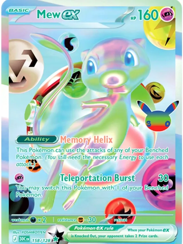 Pokémon 30 Jahre Preview Karte 2: Mewtwo ex / Futuristic Rare
