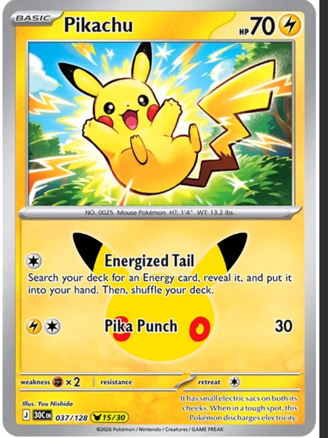 Pokémon 30 Jahre Preview Karte 11: Pikachu & Zekrom-GX