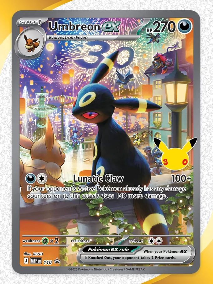 Pokémon 30 Jahre Reveal: Nachtara-ex Promo MEP 110