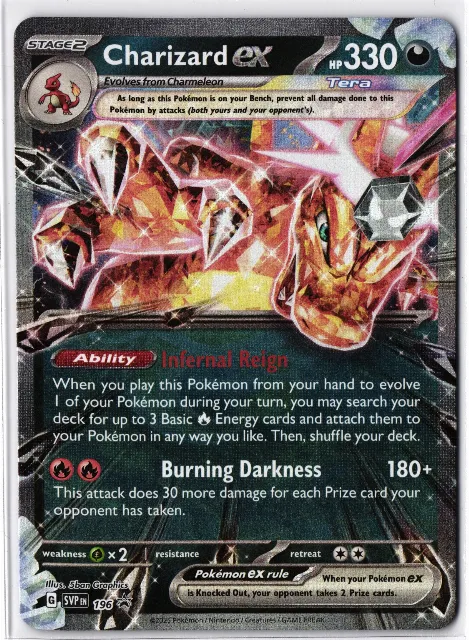 Charizard ex SV Black Star Promos SVP196 Vorderseite