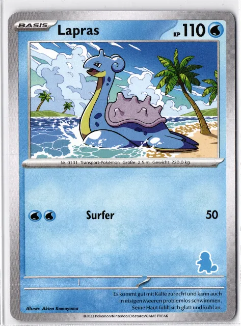 Lapras My First Battle Vorderseite