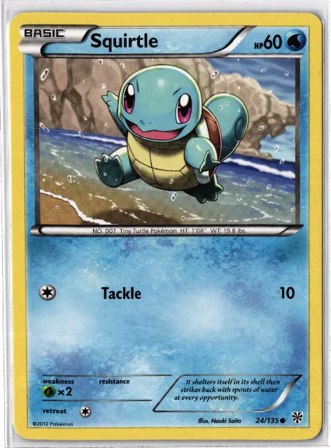 Squirtle Plasma Storm 024/135 Vorderseite