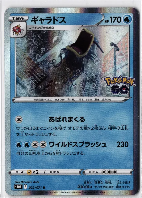 Gyarados Pokémon GO 022/071 Vorderseite