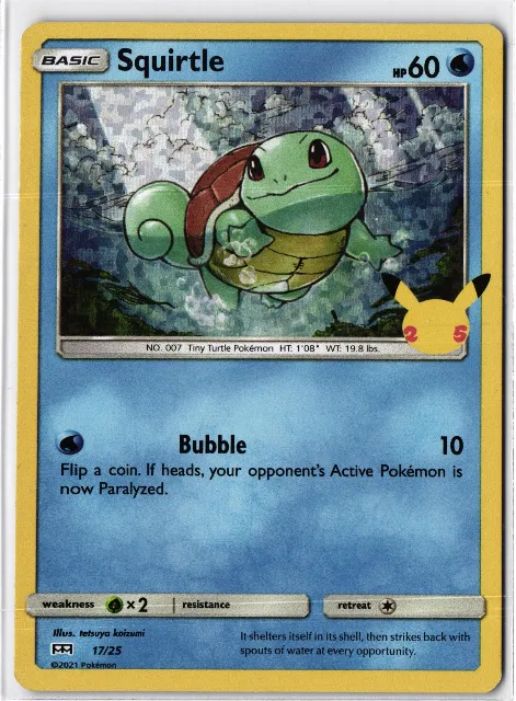 McDonald's Collection 25th Anniversary Pokémon-Karten
