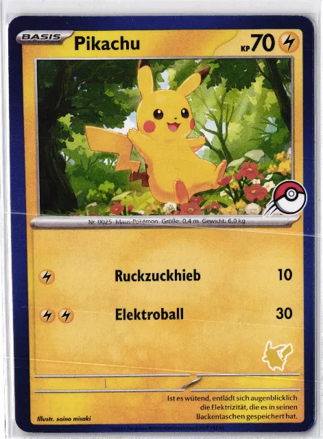 Pikachu My First Battle Vorderseite
