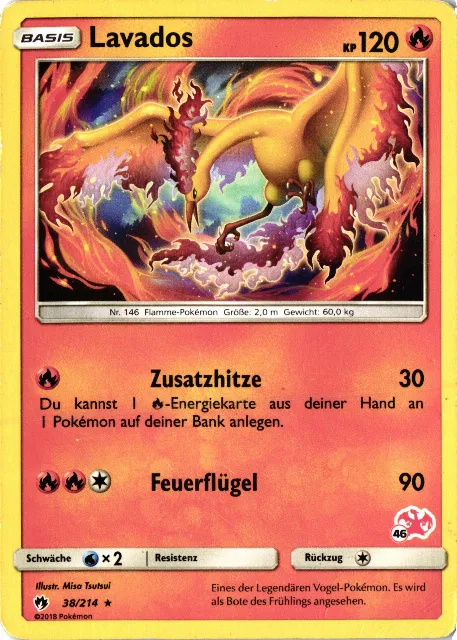 Lavados / Moltres Battle Academy 2020 38/214 Vorderseite