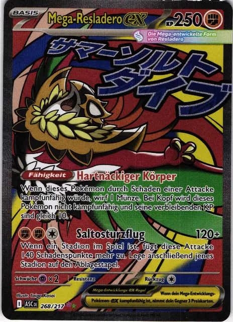 Mega Hawlucha ex Ascended Heroes 268/217 Vorderseite