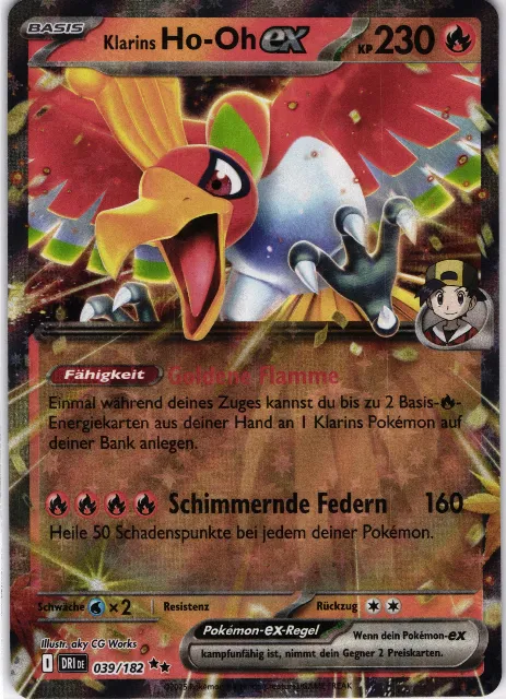 Ethan's Ho-Oh ex Destined Rivals 039/182 Vorderseite