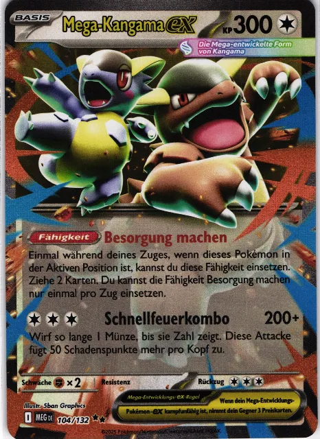 Mega Kangaskhan ex Mega Evolution 104/132 Vorderseite