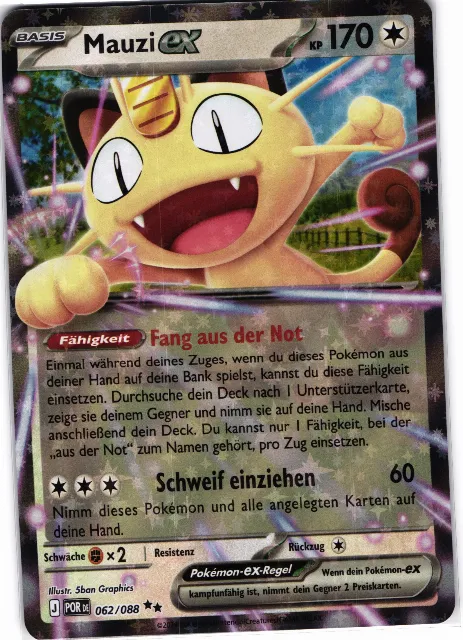 Meowth ex Optimale Ordnung 062/088 Vorderseite