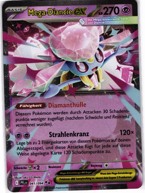 Mega Diancie ex Phantasmal Flames 041/094 Vorderseite