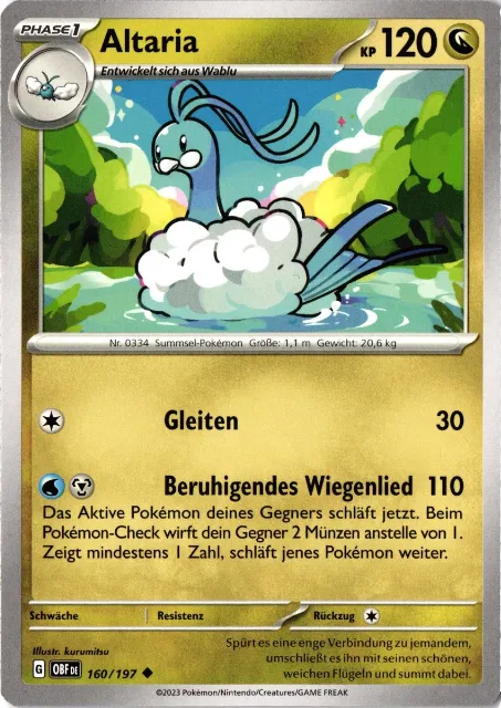 Altaria Obsidianflammen 160/197 Vorderseite