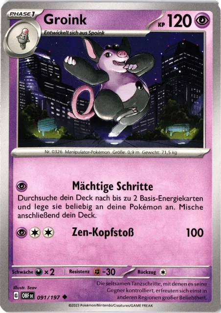 Groink Obsidianflammen 091/197 Vorderseite