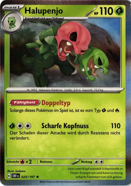 Halupenjo Obsidianflammen 025/197 Vorderseite