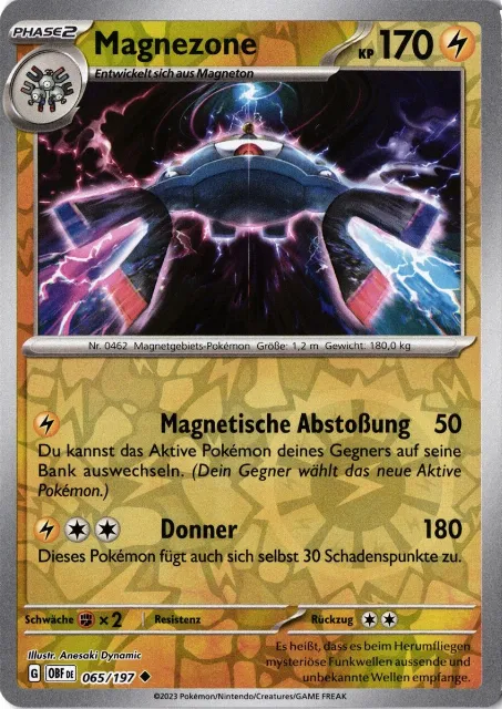 Magnezone Obsidianflammen 065/197 Vorderseite