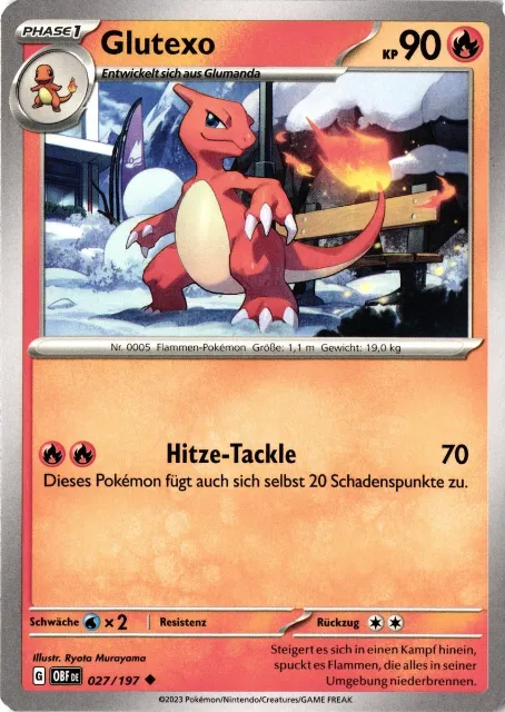 Glutexo Obsidianflammen 027/197 Vorderseite