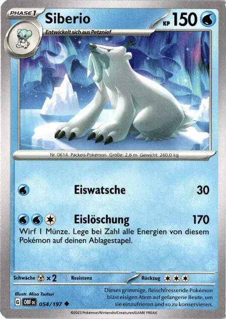 Siberio Obsidianflammen 054/197 Vorderseite