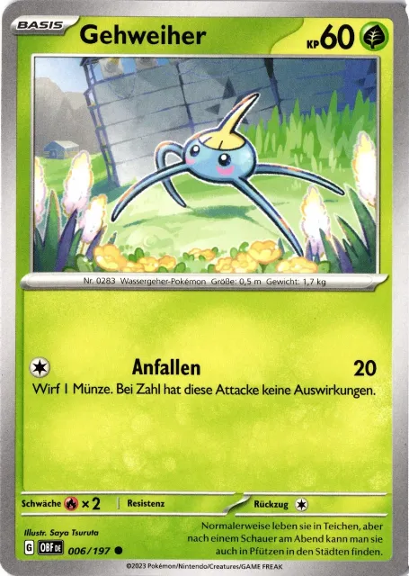 Obsidianflammen Pokémon-Karten