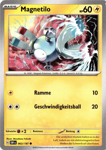 Magnetilo Obsidianflammen 063/197 Vorderseite