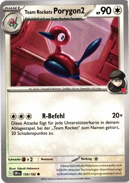 Team Rockets Porygon2 Ewige Rivalen 154/182 Vorderseite