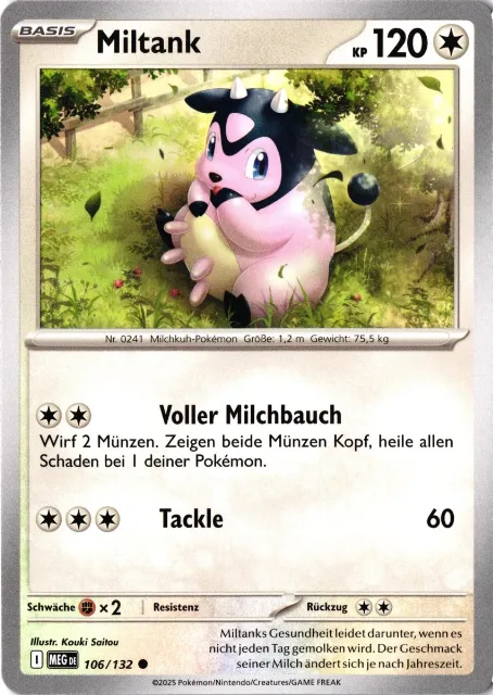 Miltank Mega-Entwicklung 106/132 Vorderseite