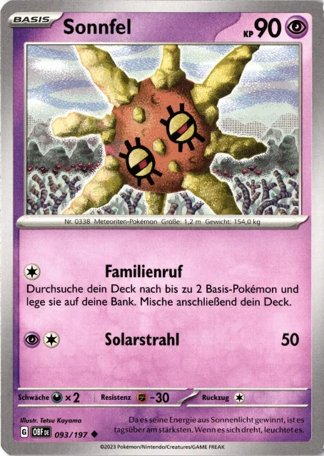 Sonnfel Obsidianflammen 093/197 Vorderseite