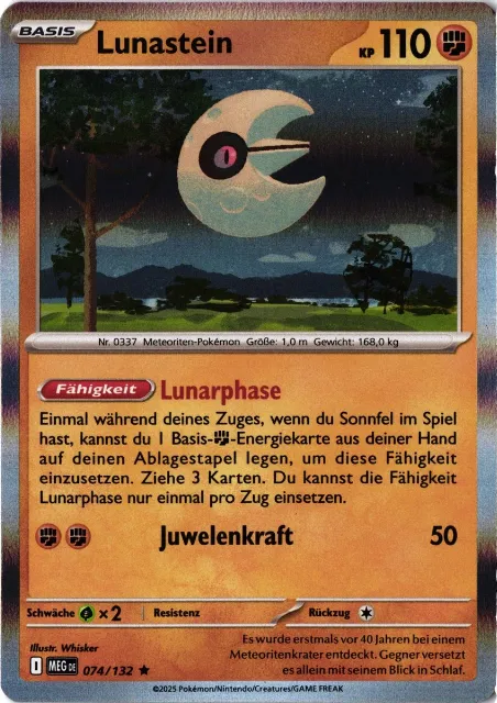 Lunastein Mega-Entwicklung 074/132 Vorderseite