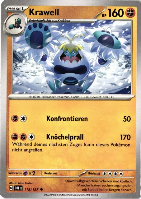 Krawell Obsidianflammen 115/197 Vorderseite