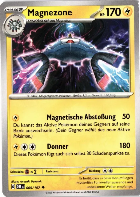 Magnezone Obsidianflammen 065/197 Vorderseite