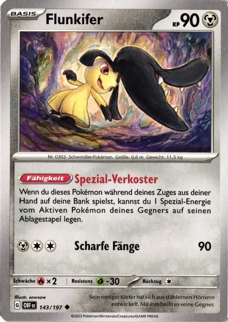 Flunkifer Obsidianflammen 143/197 Vorderseite