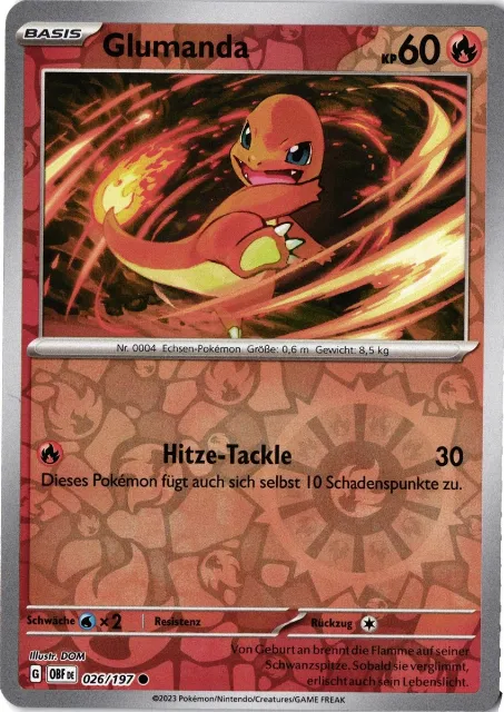Glumanda Obsidianflammen 026/197 Vorderseite