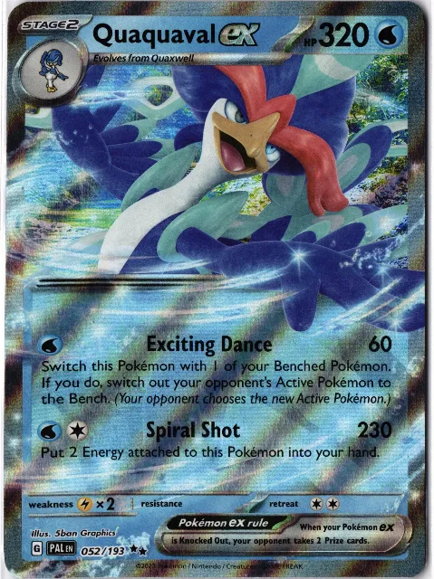 Quaquaval ex Paldea Evolved 052/193 Vorderseite