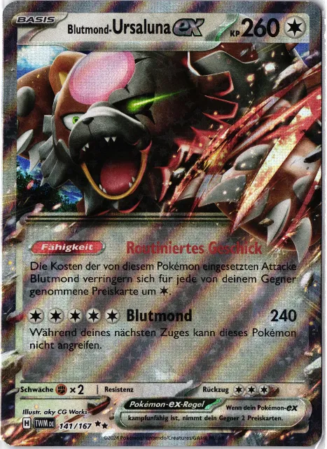 Bloodmoon Ursaluna ex Twilight Masquerade 141/167 Vorderseite