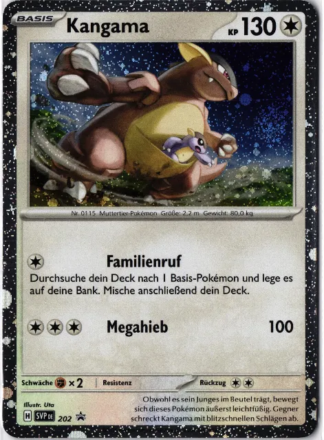 Kangaskhan Prize Pack Series 205/??? Vorderseite