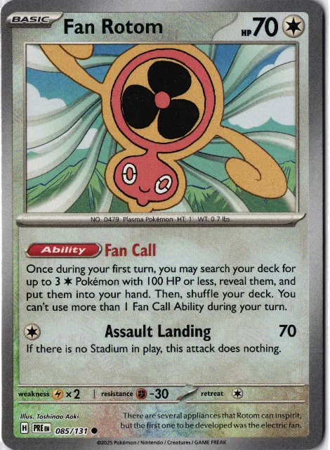 Fan Rotom Destined Rivals 085/182 Vorderseite