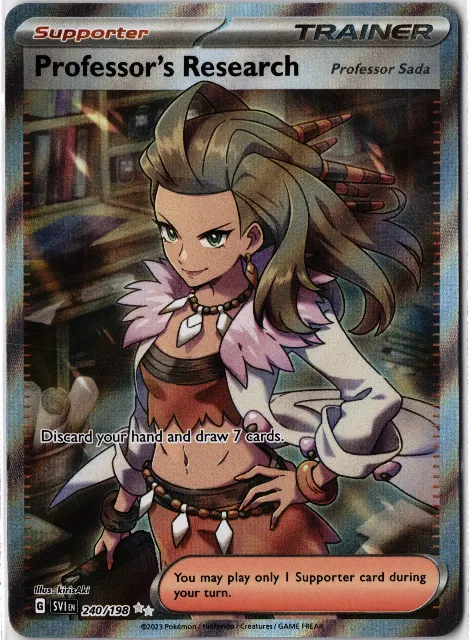 Professor's Research - Professor Sada Scarlet & Violet Base 240/198 Vorderseite