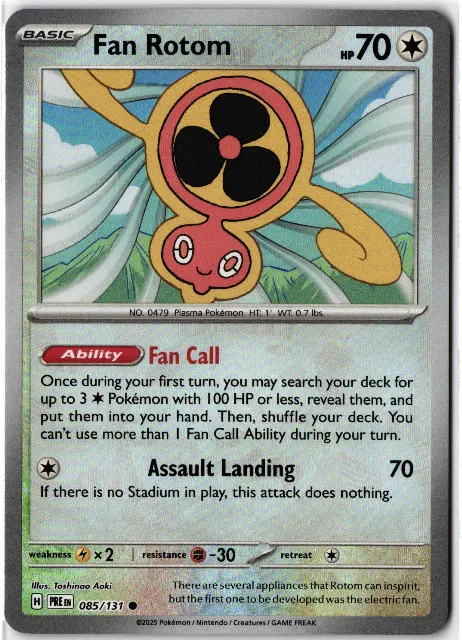 Fan Rotom Prismatic Evolutions: Additionals 085 Vorderseite