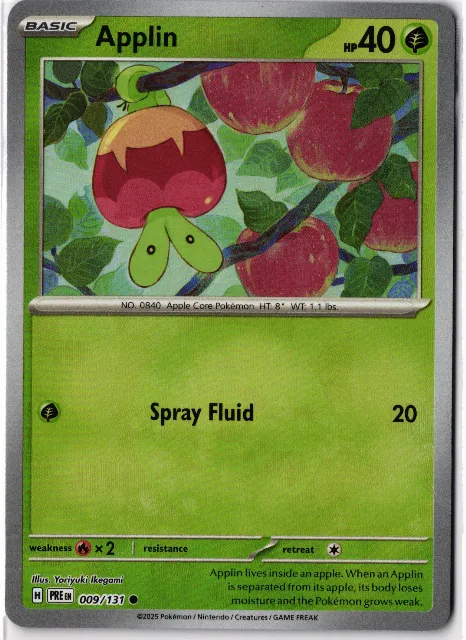 Applin Prismatic Evolutions: Additionals 009 Vorderseite