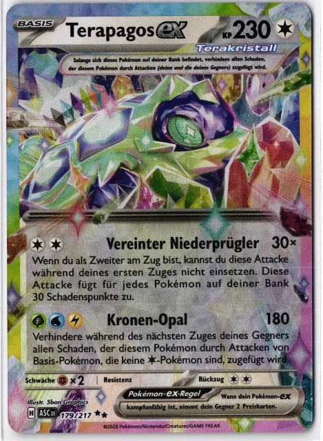 Terapagos ex Erhabene Helden 179/217 Vorderseite