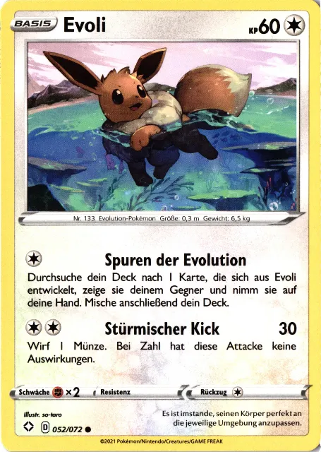 Evoli Shining Fates 052/072 Vorderseite