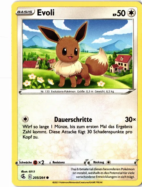 Evoli Fusion Strike 205/264 Vorderseite