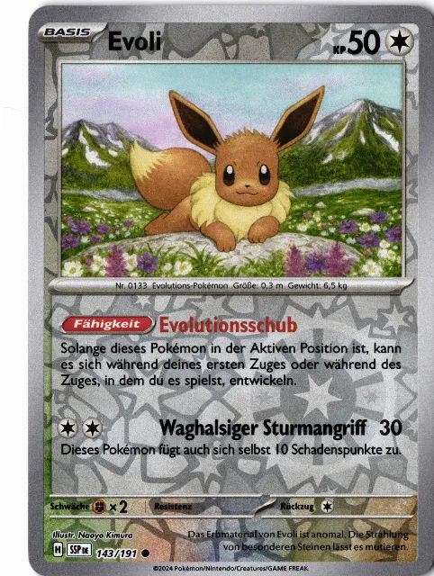 Evoli Stürmische Funken 143/191 Vorderseite