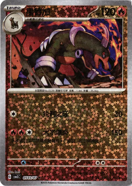 Houndoom Gem Pack Vol. 3 050/107 Vorderseite