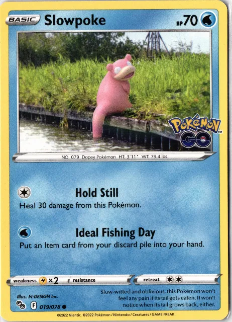 Slowpoke Pokémon GO 019/078 Vorderseite