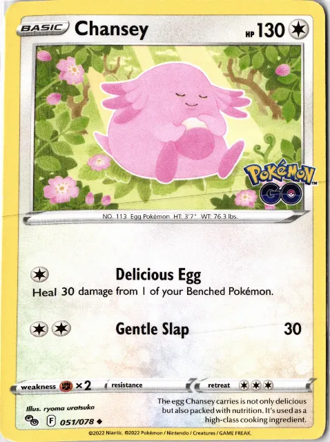 Chansey Pokémon GO 055/078 Vorderseite