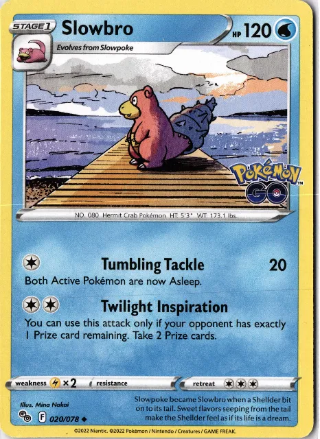 Slowbro Pokémon GO 020/078 Vorderseite