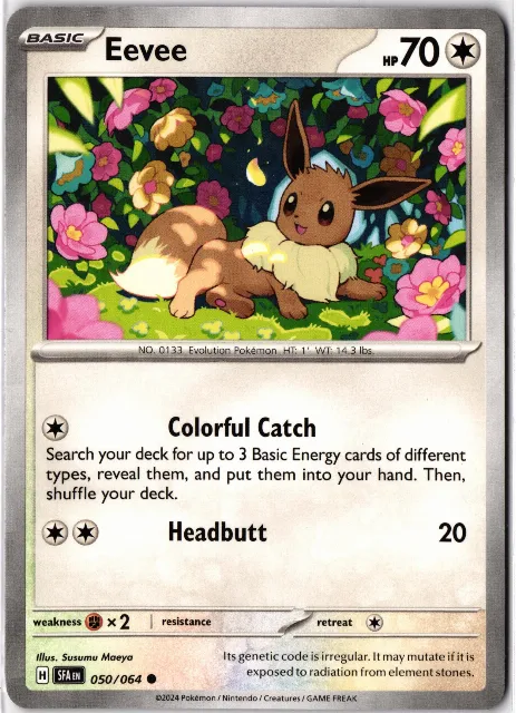 Eevee Shrouded Fable 050/064 Vorderseite