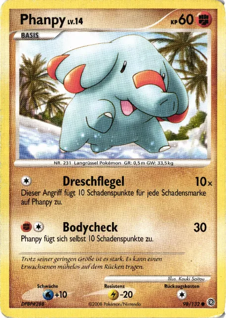 Phanpy Mysterious Treasures 076/123 Vorderseite