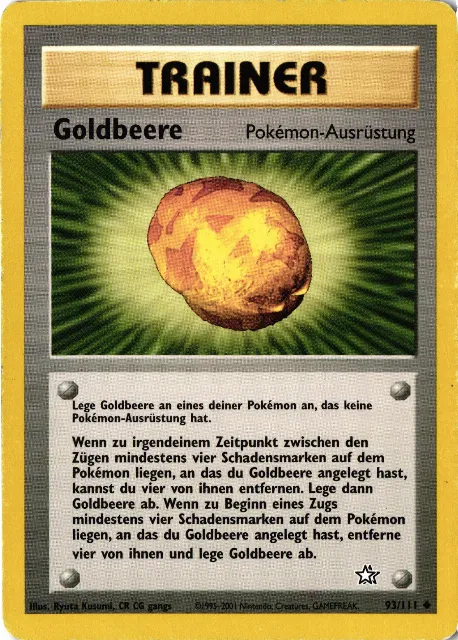 Goldbeere Neo Genesis 93/111 Vorderseite