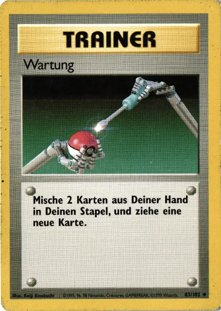 Wartung Base Set 83/102 Vorderseite